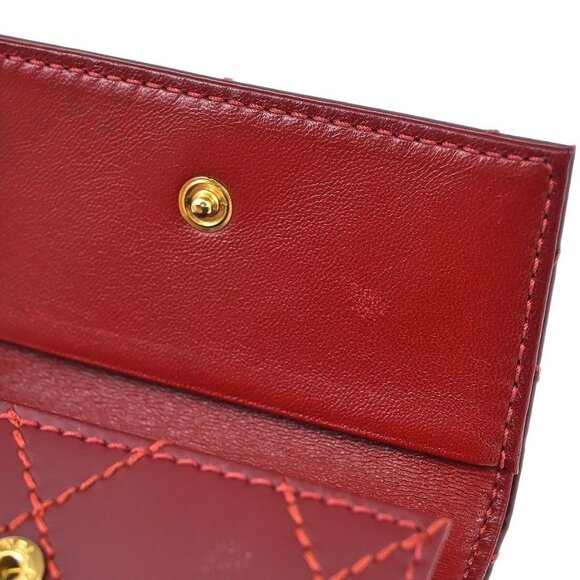 Chanel Red Calfskin Wild Stitch Six Hook Key Case Small Good - Picture 4 of 8